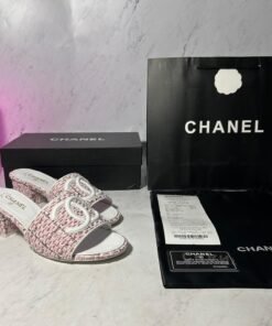 CHANEL TWEED SANDALS (SIZE 4-7 UK)
