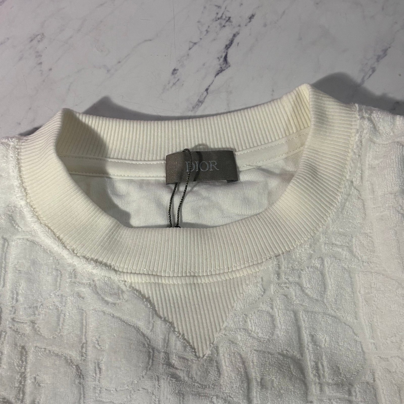 DIOR OBLIQUE T-SHIRT (WHITE SIZE S-XL) - Image 4