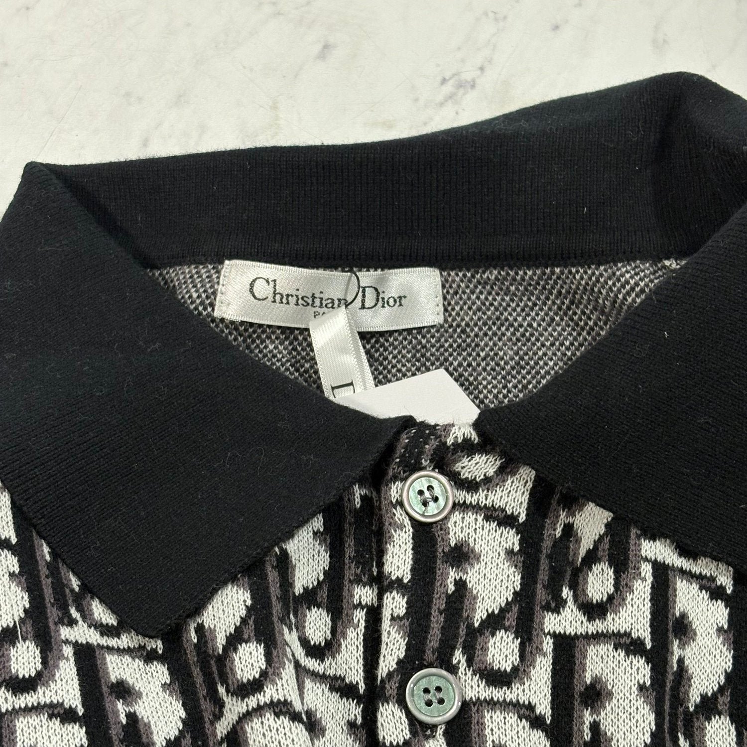 DIOR OBLIQUE POLO SHIRT (SIZE M-XL) - Image 4