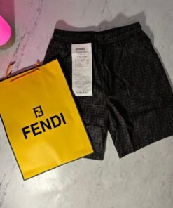 FENDI BROWN FF SHORTS (SIZE M-XL)