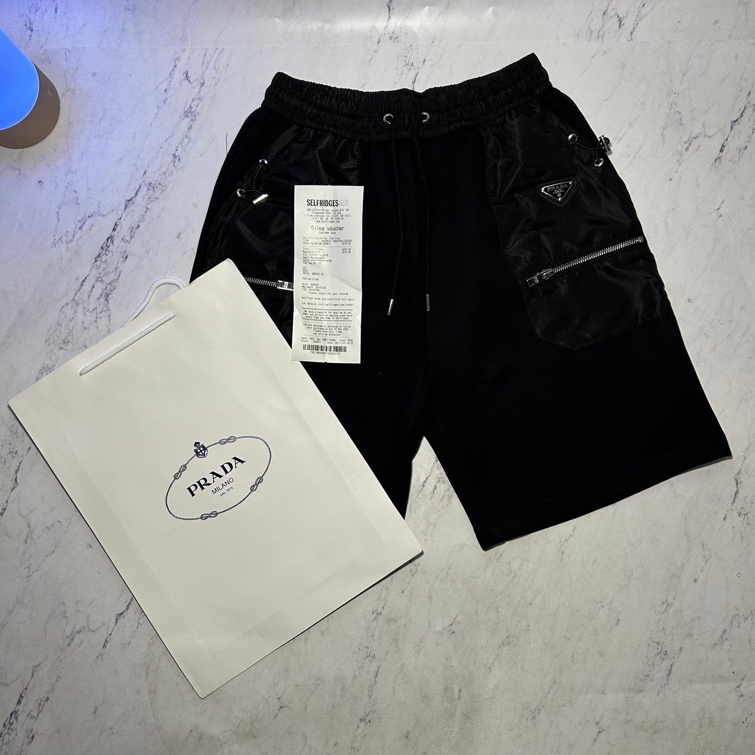 PRADA RE-NYLON SHORTS (SIZE S-XL)