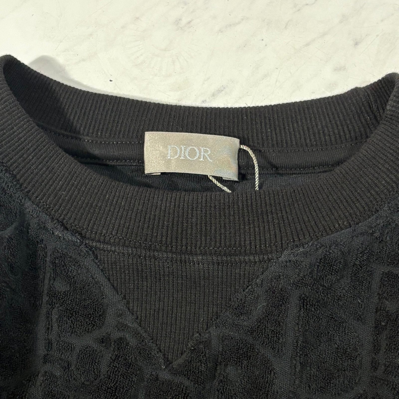 DIOR OBLIQUE T-SHIRT (BLACK SIZE S-XL) - Image 3