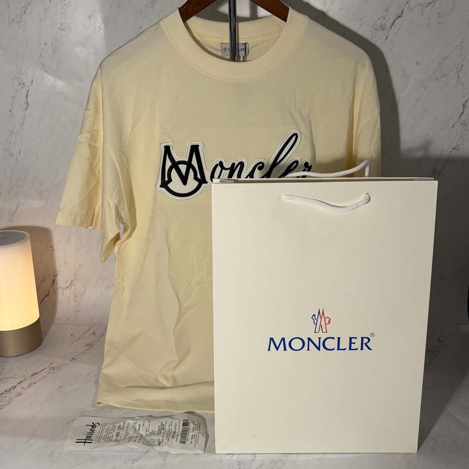 MONCLER VARSITY LOGO T-SHIRT (SIZE XS-L) - Image 4