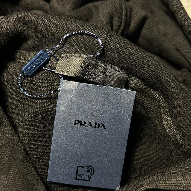PRADA HOODIE TRIANGLE LOGO (SIZE S-XL) - Image 9