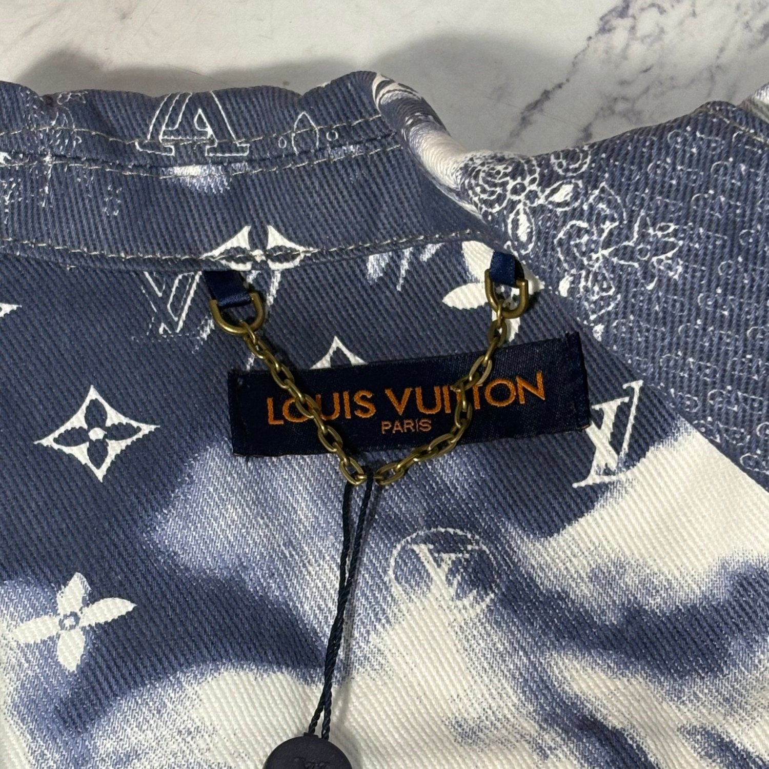 LV DENIM BANDANA SHIRT (SIZE S-XL) - Image 3