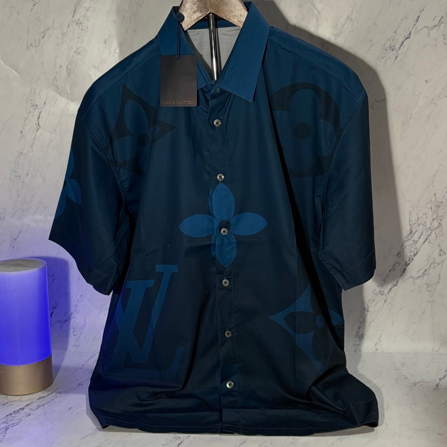 LV MONOGRAM BLUE SHIRT (SIZE M-XL) - Image 2