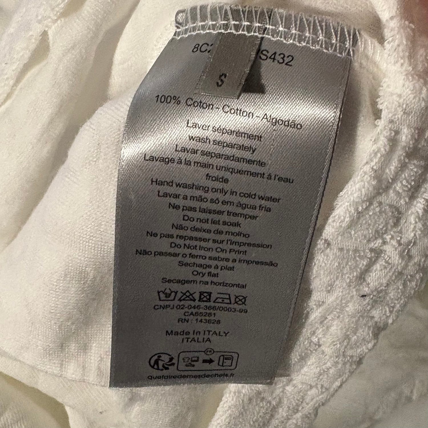 DIOR OBLIQUE T-SHIRT (WHITE SIZE S-XL) - Image 6