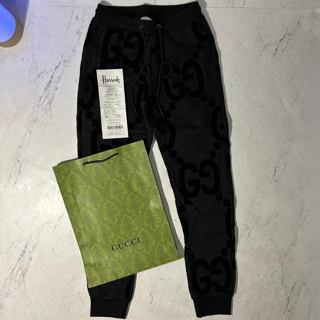 GUCCI MONOGRAM PATTERN JOGGERS (SIZE M-XL)
