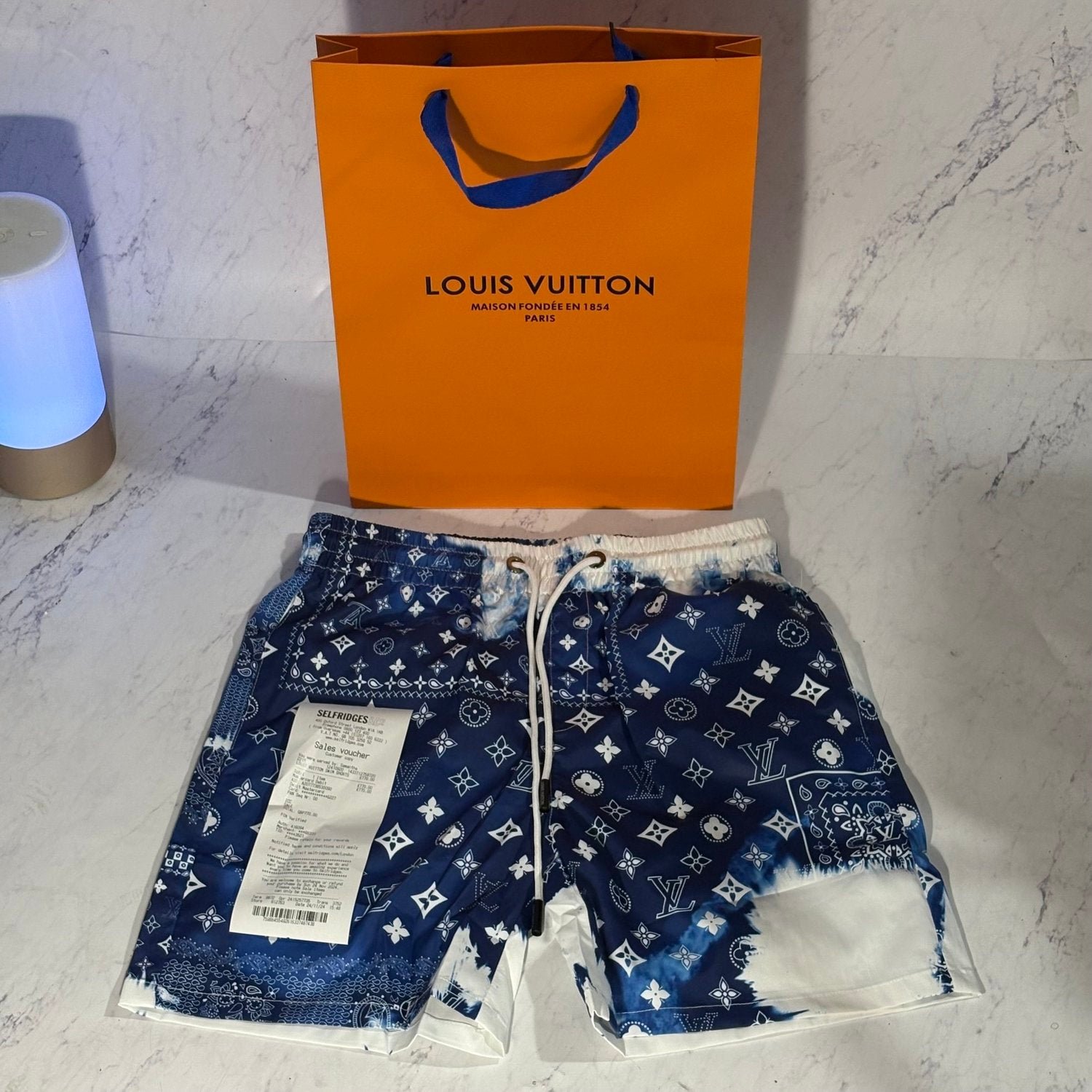 LV BANDANA SWIM SHORTS (SIZE M-XL)