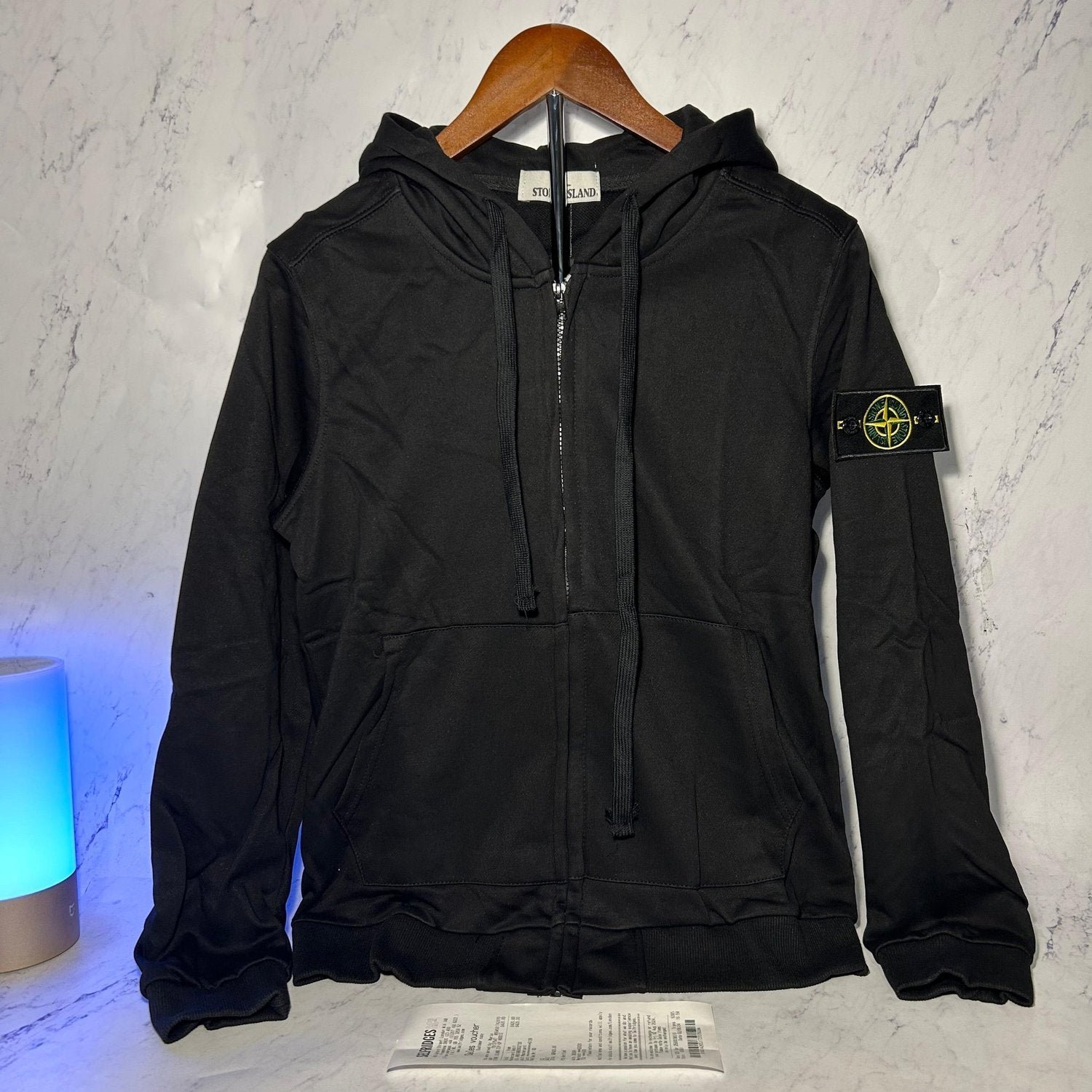 STONE ISLAND ZIP UP HOODIE (SIZE M-XL)