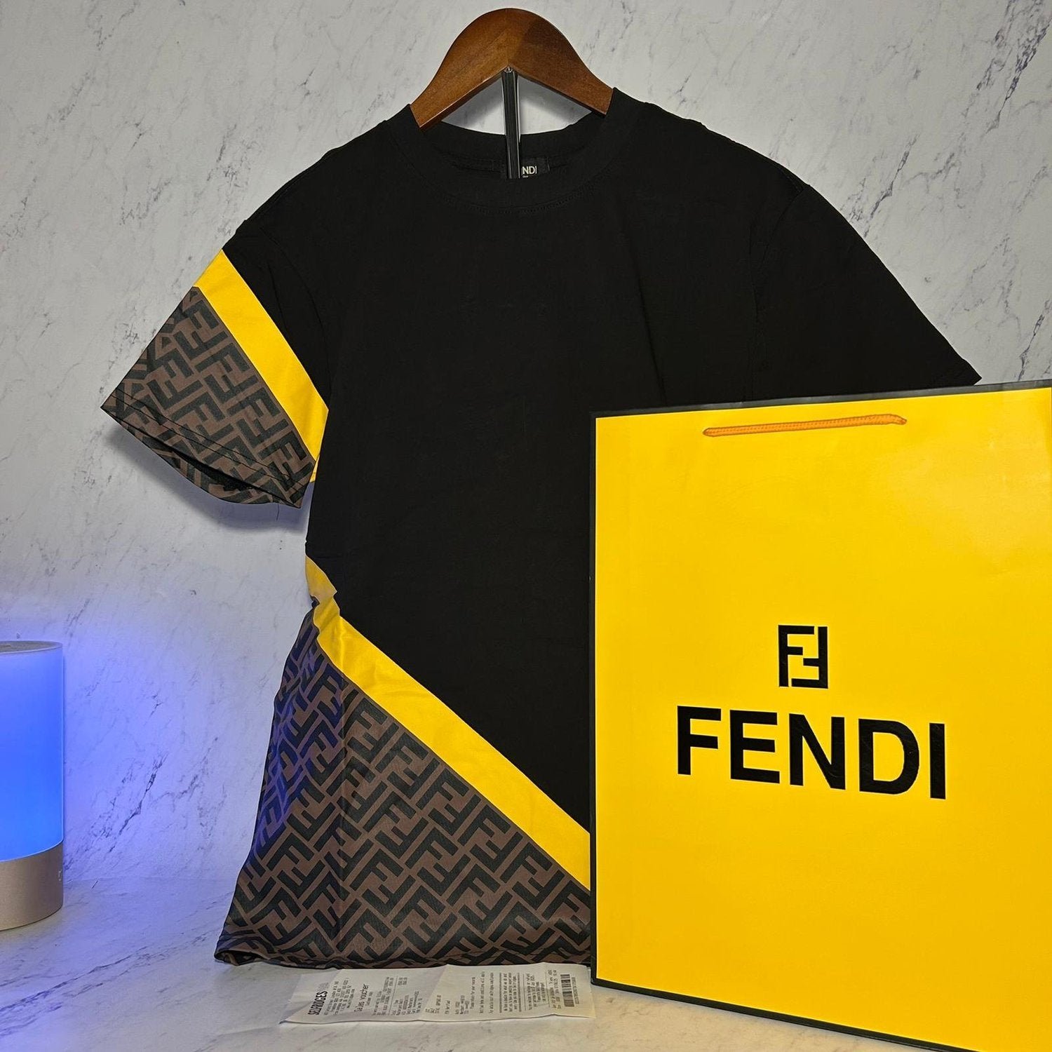 FENDI DIAGONAL T-SHIRT (SIZE S-XL)