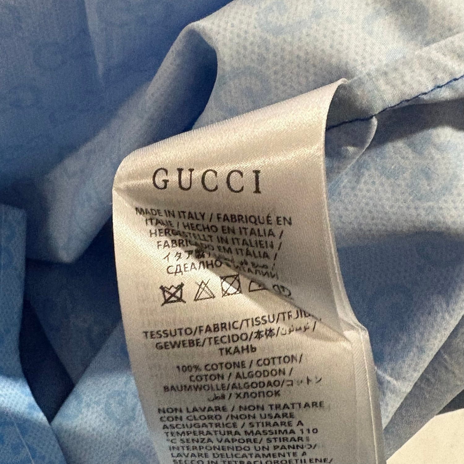 GUCCI GRADIENT BLUE SHIRT (SIZE S-XL) - Image 3