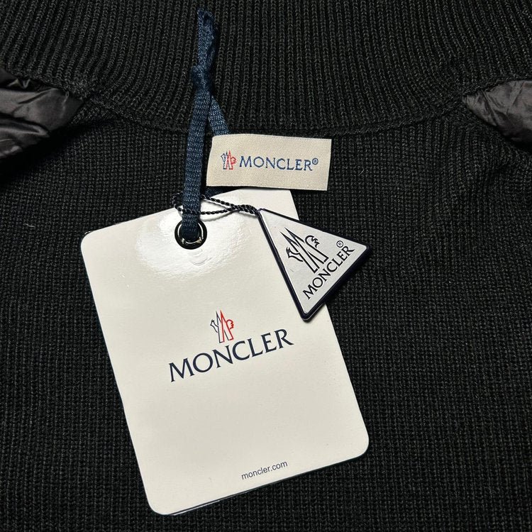 MONCLER QUILTED WOOL BLEND CARDIGAN (SIZE M-XL) - Image 4