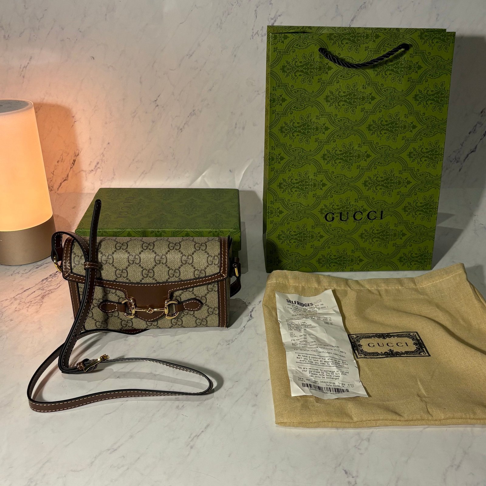 GUCCI HANDBAG HORSEBIT 1955 - Image 6
