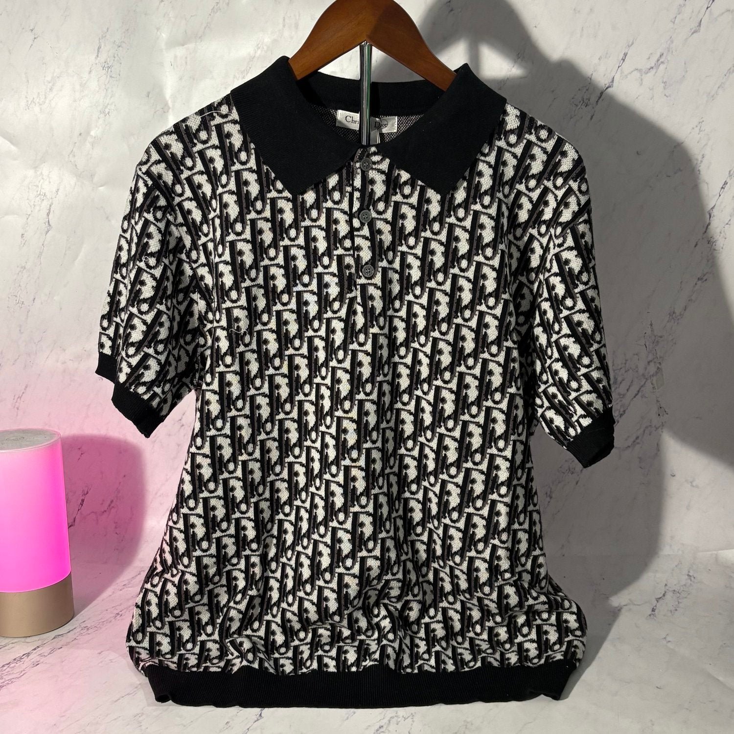 DIOR OBLIQUE POLO SHIRT (SIZE M-XL) - Image 3