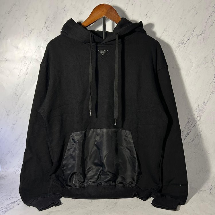 PRADA HOODIE TRIANGLE LOGO (SIZE S-XL) - Image 3