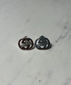 Alternative view of GUCCI INTERLOCKING G EARRINGS