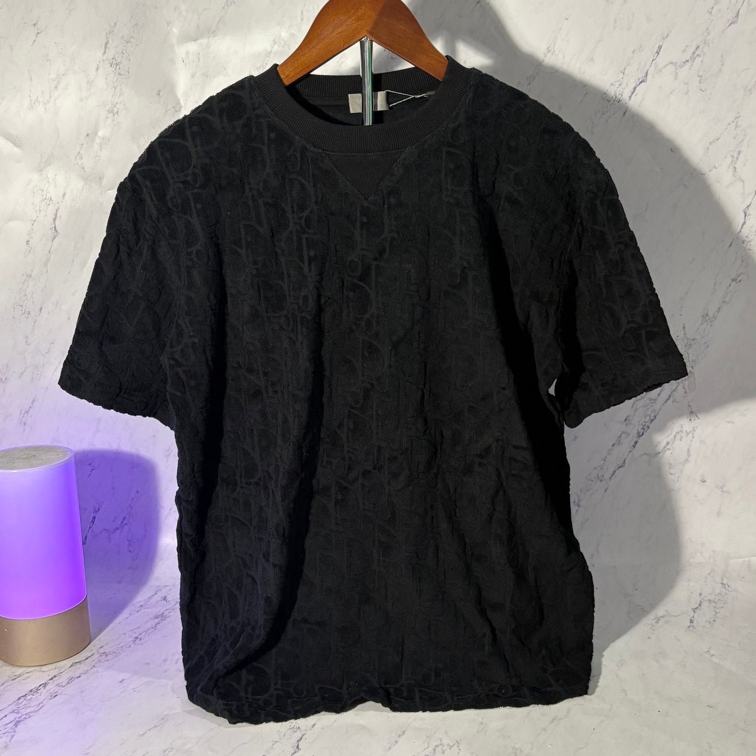 DIOR OBLIQUE T-SHIRT (BLACK SIZE S-XL) - Image 2