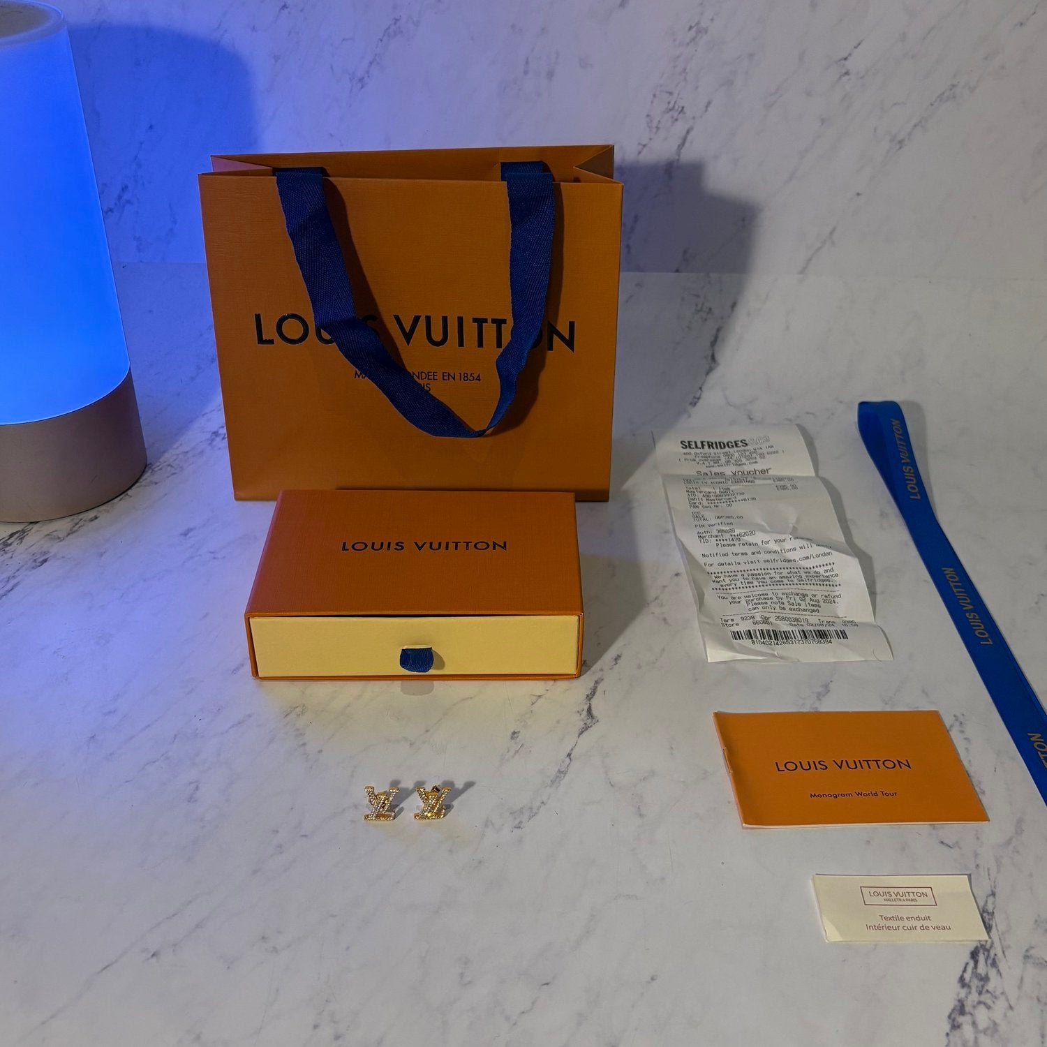 LV ICONIC DIAMOND EARRINGS (2 COLOURS)