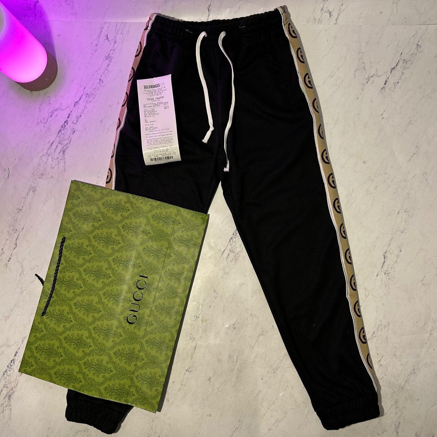 GUCCI RIBBON TRACK PANTS (SIZE S-XL)