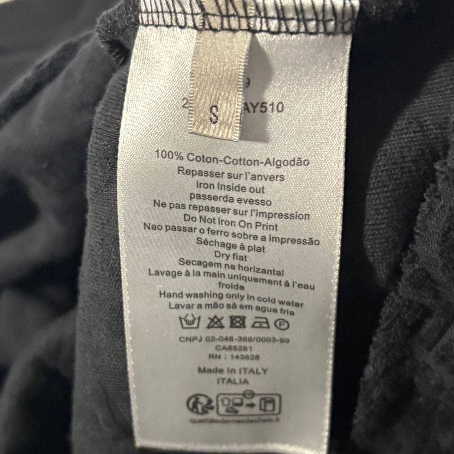 DIOR OBLIQUE T-SHIRT (BLACK SIZE S-XL) - Image 7