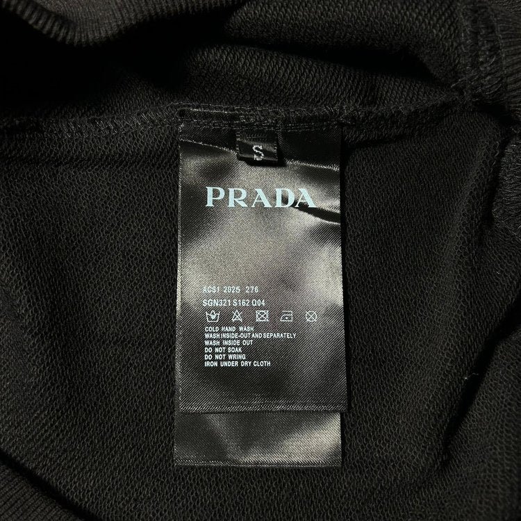 PRADA HOODIE TRIANGLE LOGO (SIZE S-XL) - Image 6