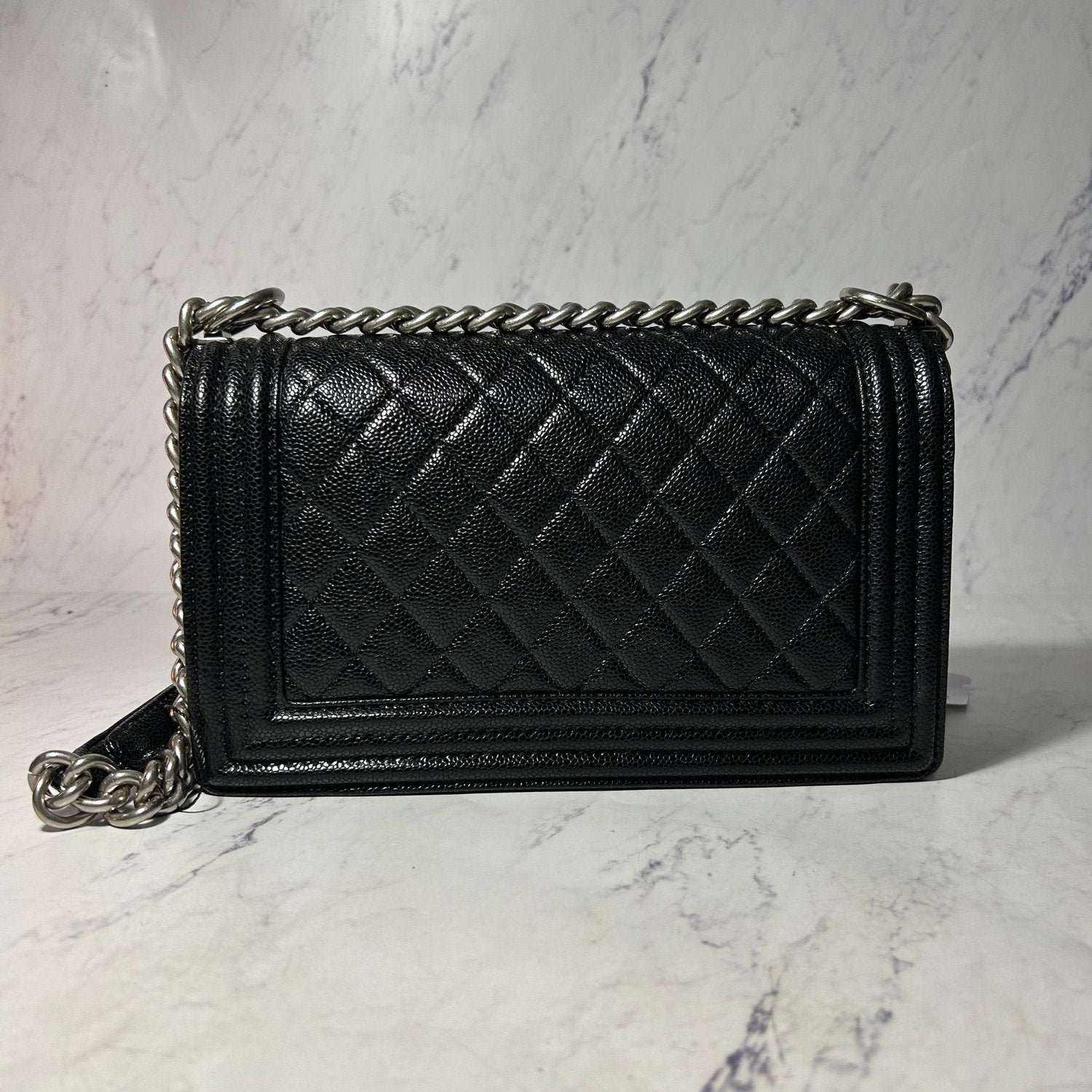 CHANEL LARGE BOY HANDBAG (2 COLOURS) - Image 13