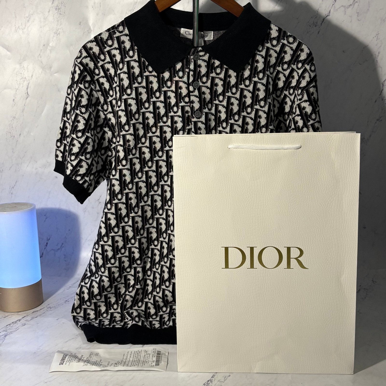 DIOR OBLIQUE POLO SHIRT (SIZE M-XL) - Image 2