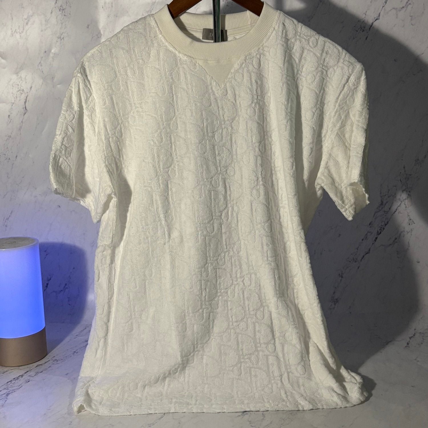 DIOR OBLIQUE T-SHIRT (WHITE SIZE S-XL) - Image 2