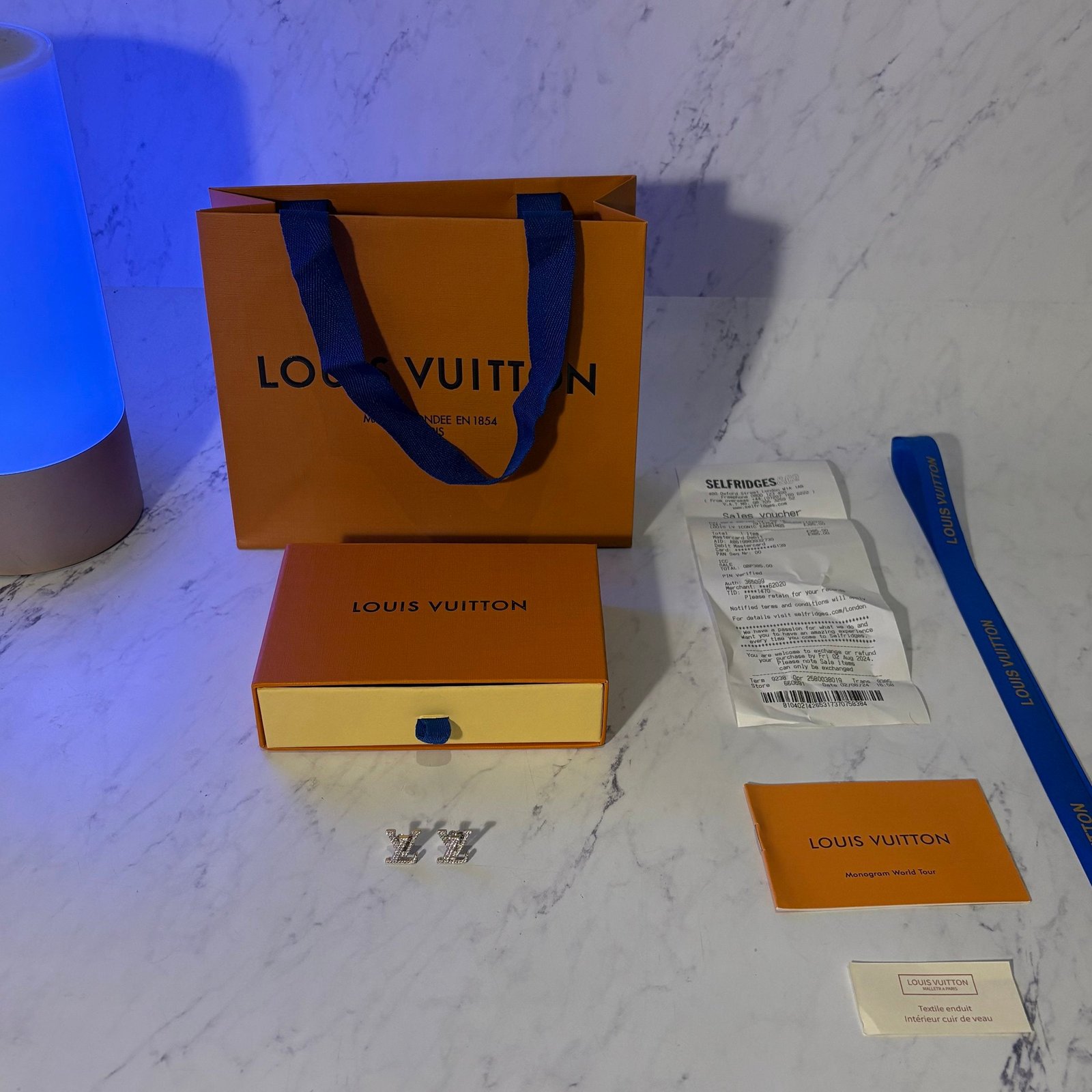 LV ICONIC DIAMOND EARRINGS (2 COLOURS) - Image 6