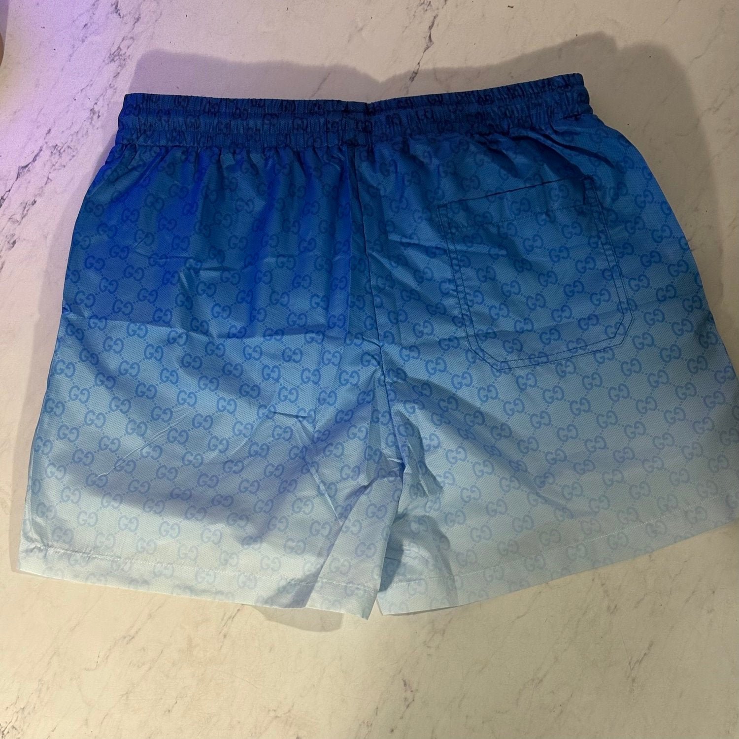 GUCCI GRADIENT BLUE SWIM SHORTS (SIZE S-XL) - Image 5