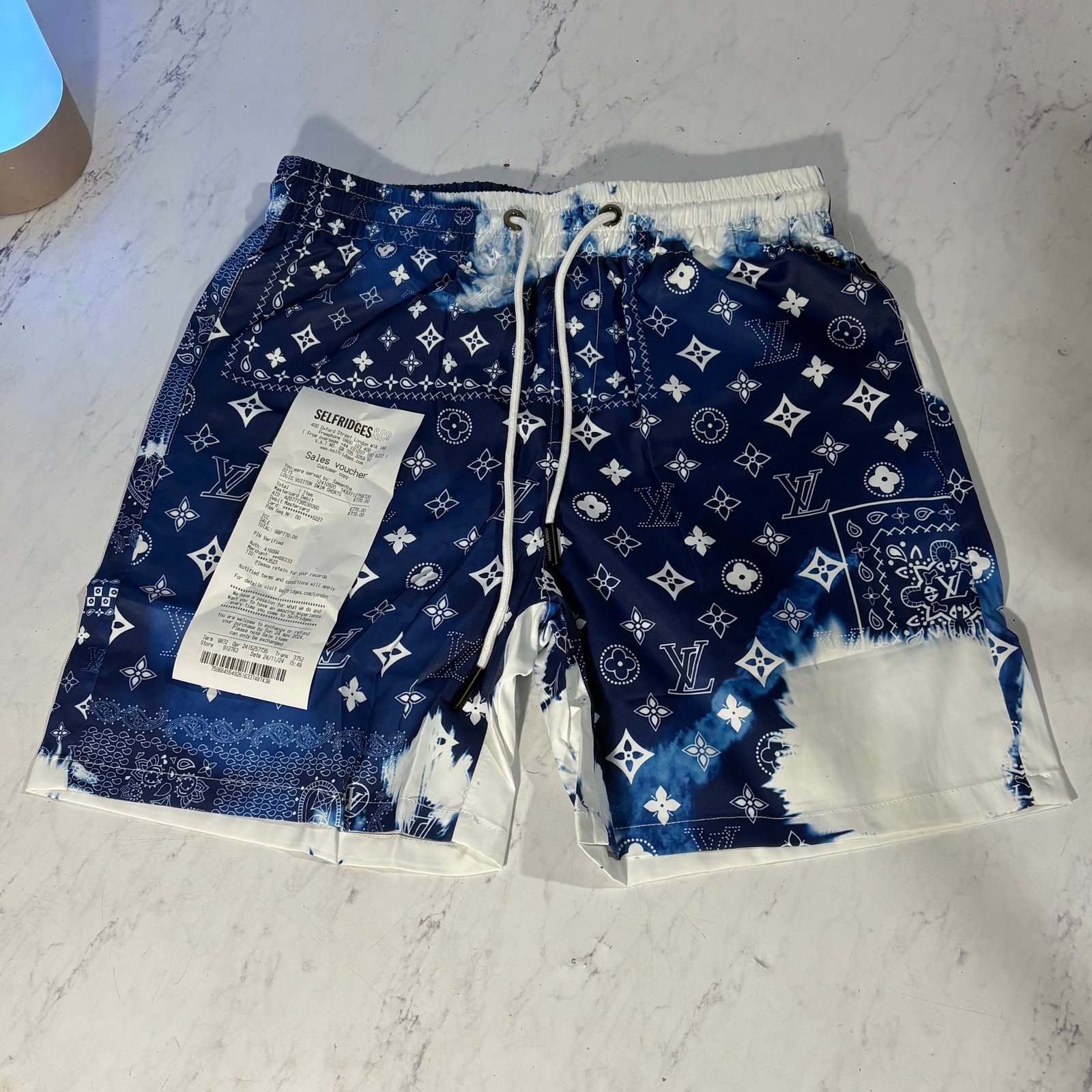 LV BANDANA SWIM SHORTS (SIZE M-XL) - Image 4