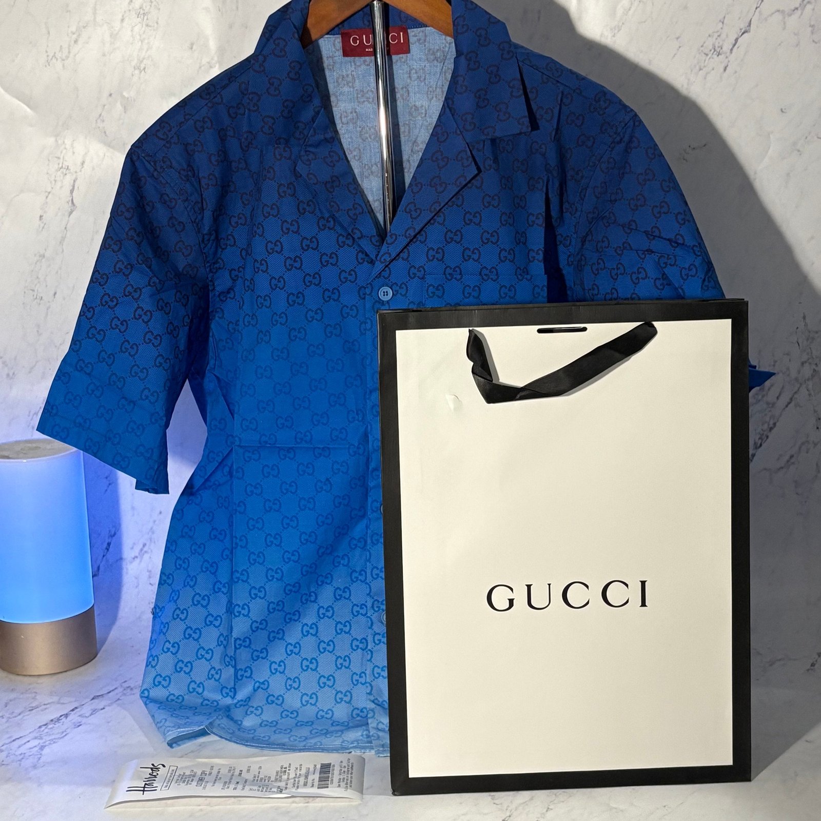 GUCCI GRADIENT BLUE SHIRT (SIZE S-XL) - Image 5