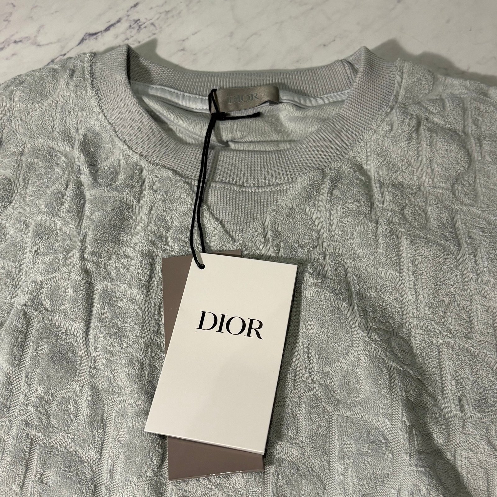 DIOR OBLIQUE T-SHIRT (GREY SIZE S-XL) - Image 7