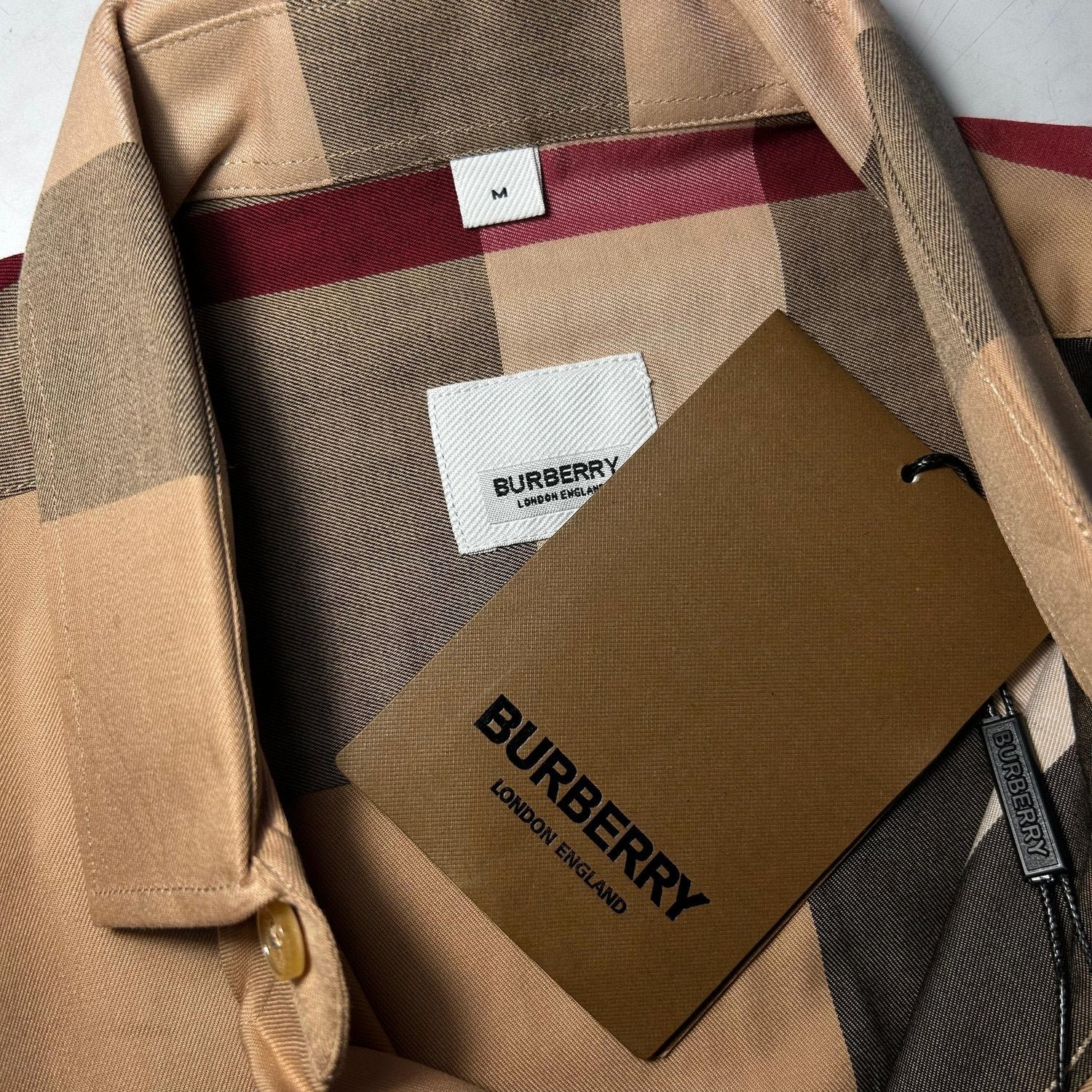 BURBERRY CHECKED SHIRT (SIZE M-XL) - Image 5