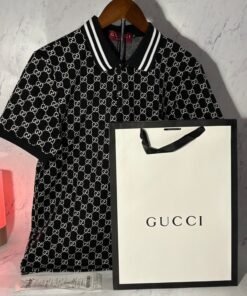 GUCCI POLO SHIRT GG PIQUET JACQUARD (SIZE M-XL)