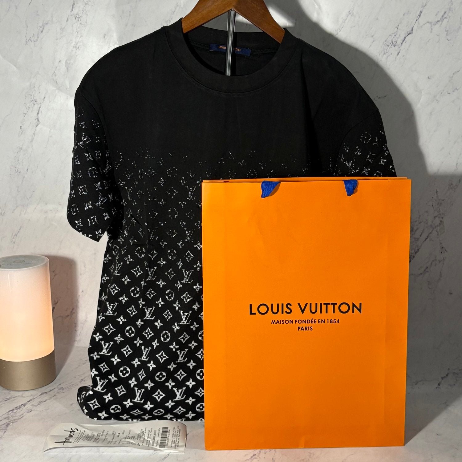 LV GRADIENT T-SHIRT (BLACK SIZE S-XL)
