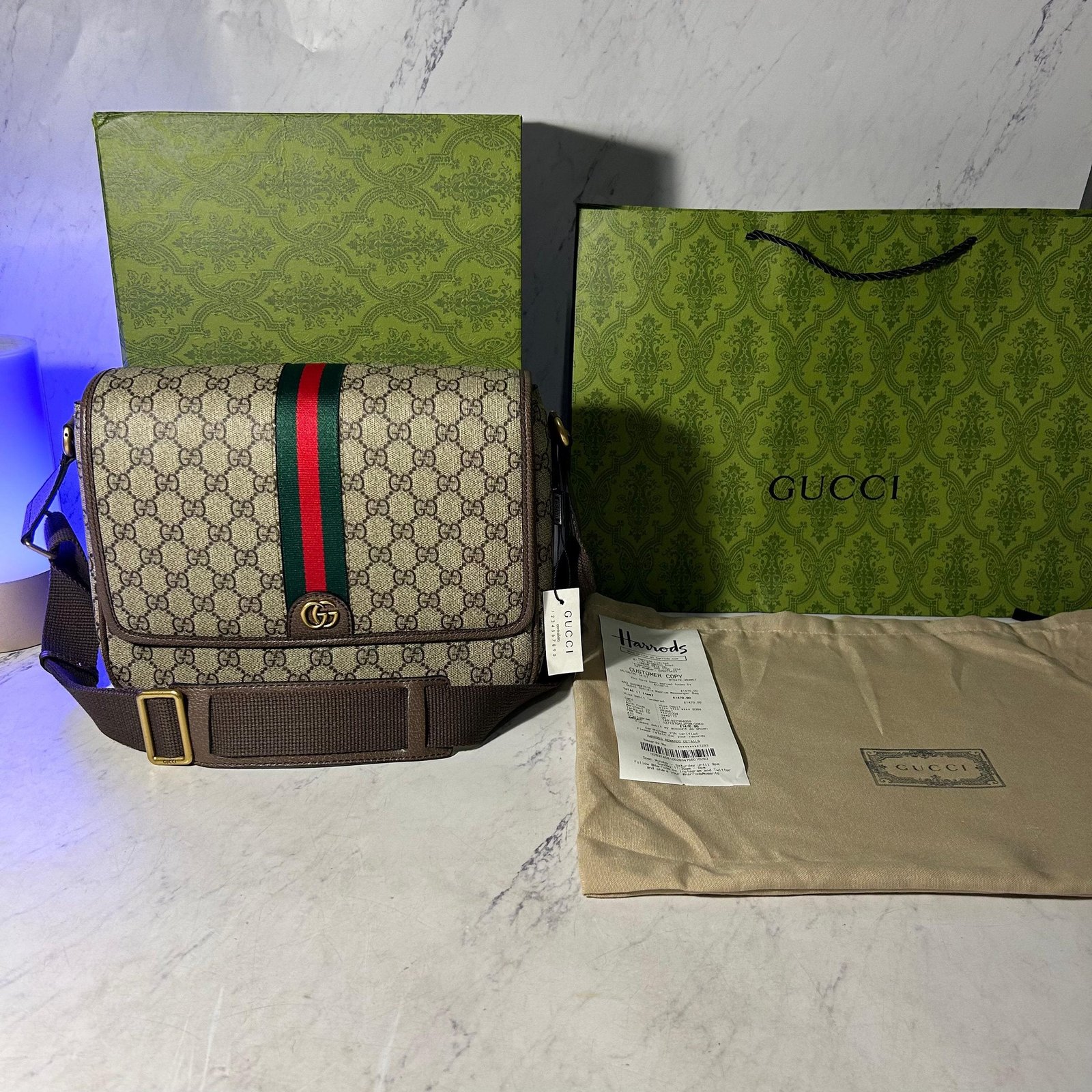 GUCCI OPHIDIA MEDIUM MESSENGER BAG - Image 4