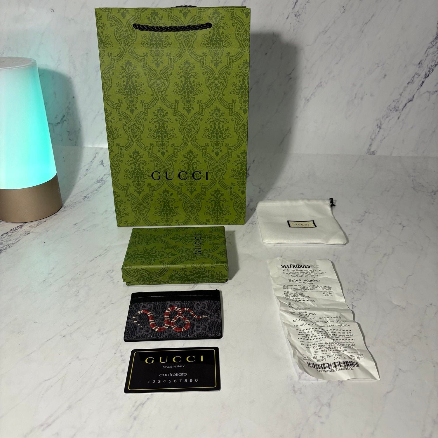 GUCCI SNAKE CARD HOLDER