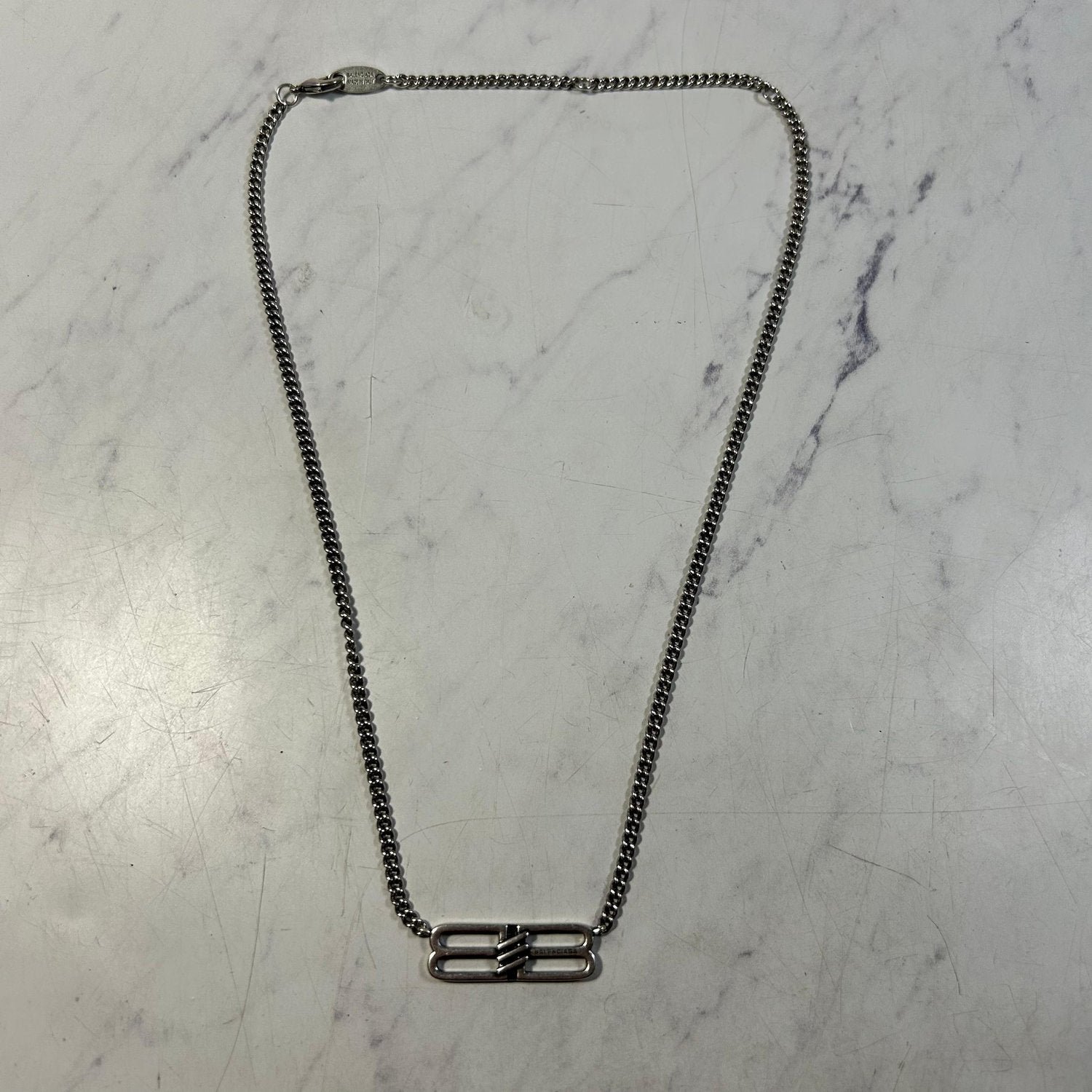 BALENCIAGA BB ICON GOURMETTE NECKLACE - Image 2