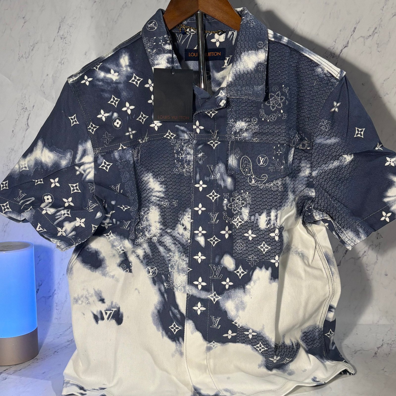 LV DENIM BANDANA SHIRT (SIZE S-XL) - Image 6