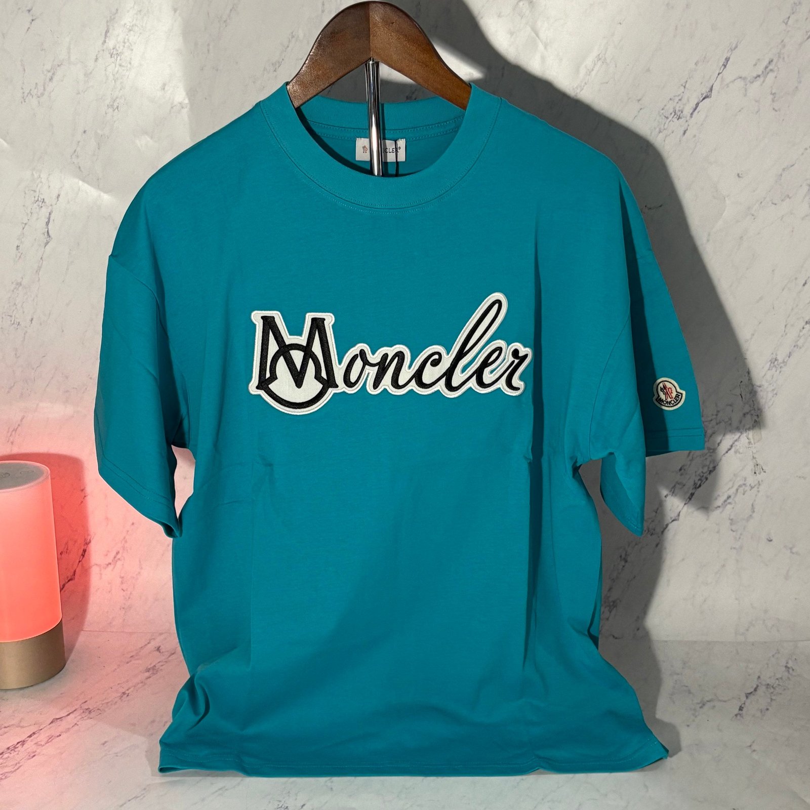 MONCLER VARSITY LOGO T-SHIRT (SIZE XS-L) - Image 9