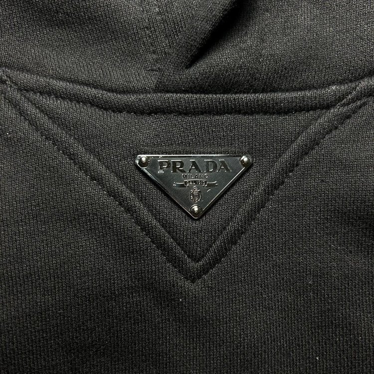 PRADA HOODIE TRIANGLE LOGO (SIZE S-XL) - Image 8