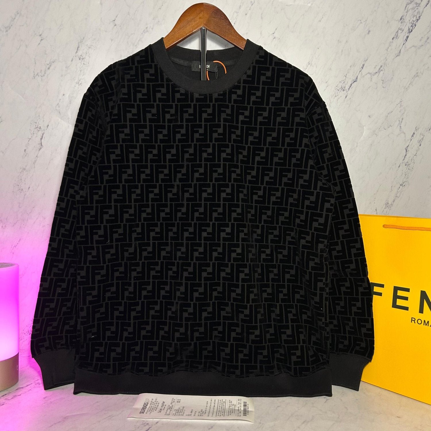 FENDI PIQUE SWEATSHIRT (SIZE XS-L)