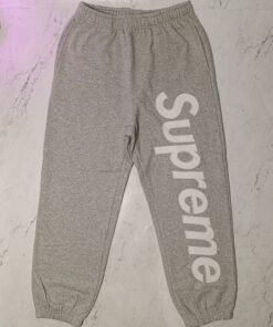 Alternative view of SUPREME SATIN APPLIQUE JOGGERS (SIZE S-XL)