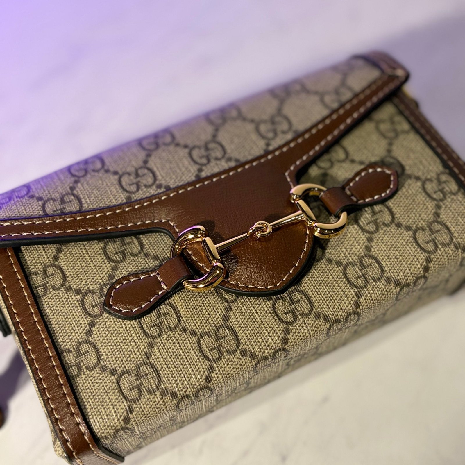 GUCCI HANDBAG HORSEBIT 1955 - Image 7