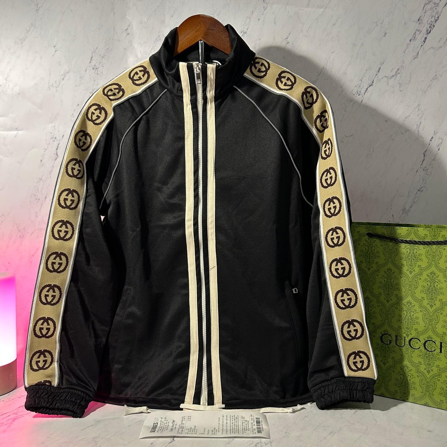 GUCCI RIBBON TRACKSUIT TOP (SIZE S-XL)
